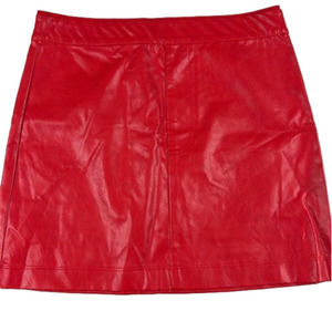 Olivaceous Red  Vegan Mini Skirt size Small